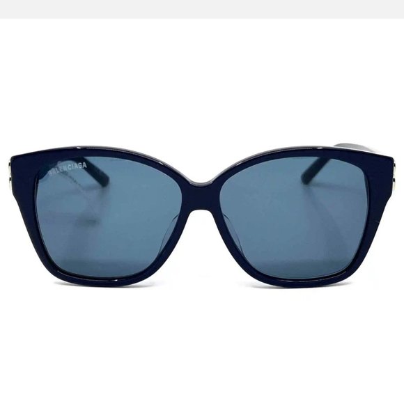 NEW BALENCIAGA BB0135SA 004 WOMEN SUNGLASSES BLUE - Picture 4 of 6